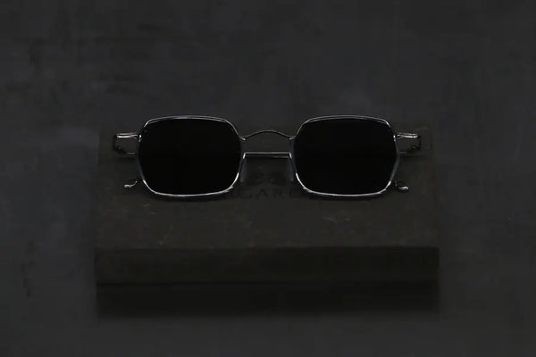 Rigards Silver Frame Deep Gray Glasses RG1086TI